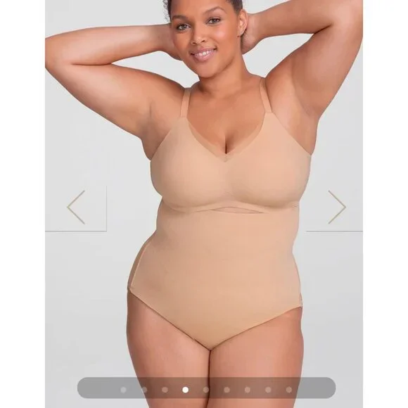 Honeylove Strong Support Mid-Waist Superpower Thong Sand Size Medium